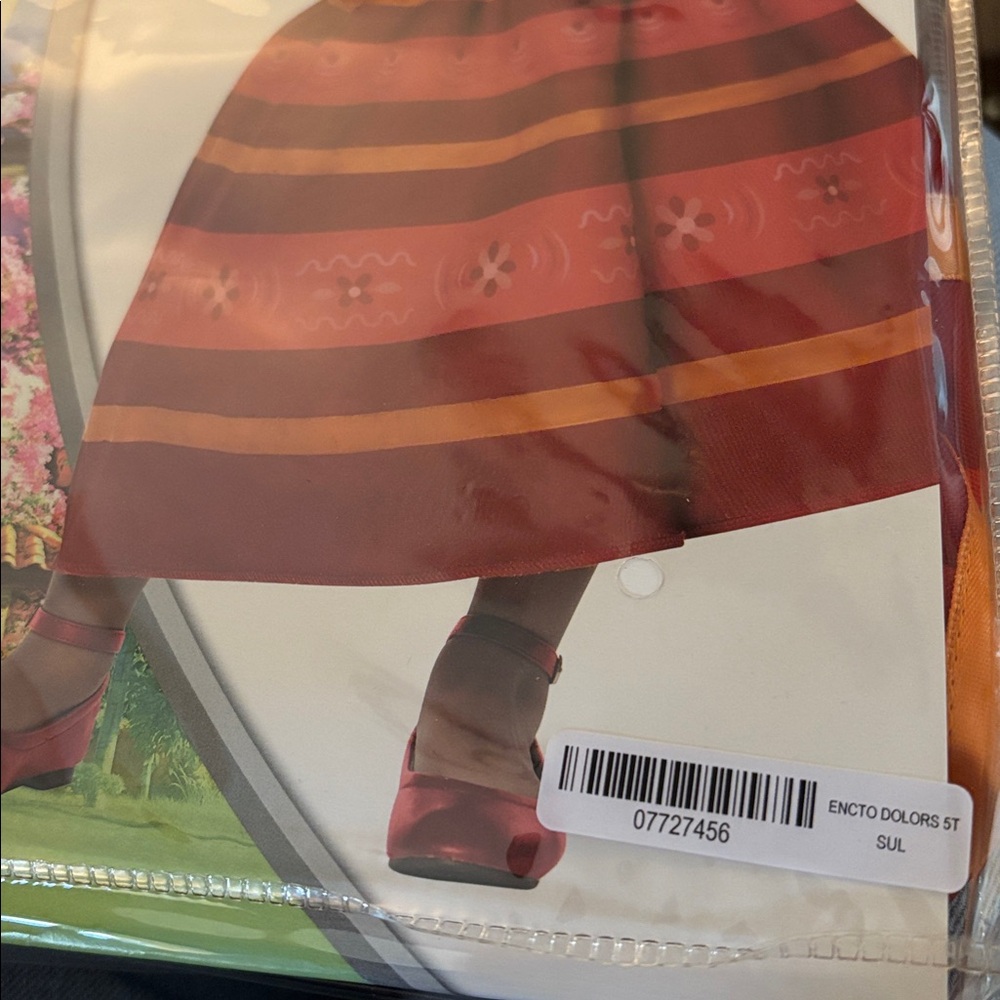 Disney Encanto Dolores Costume with Red and White - Picture 3 of 5